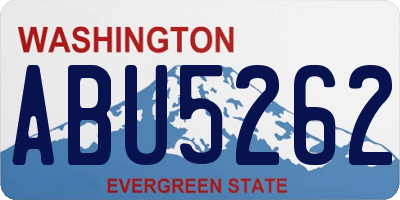 WA license plate ABU5262