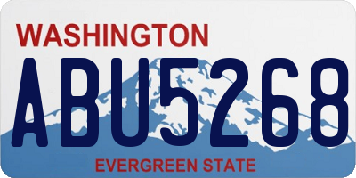 WA license plate ABU5268