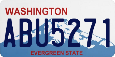 WA license plate ABU5271