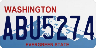 WA license plate ABU5274