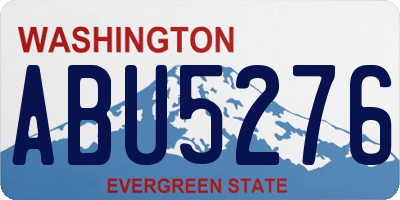 WA license plate ABU5276