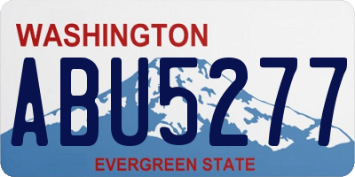 WA license plate ABU5277
