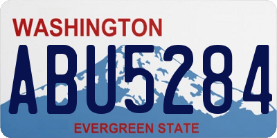 WA license plate ABU5284