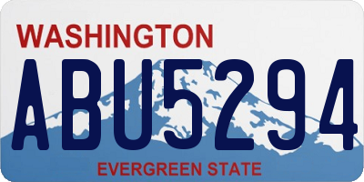 WA license plate ABU5294