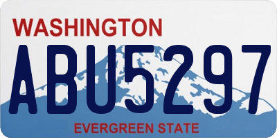 WA license plate ABU5297
