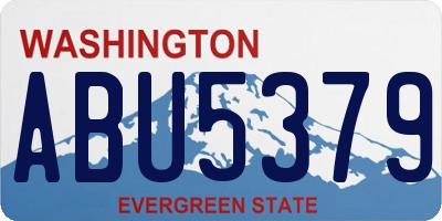 WA license plate ABU5379