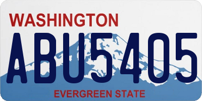 WA license plate ABU5405