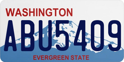 WA license plate ABU5409