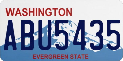 WA license plate ABU5435