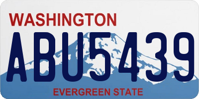 WA license plate ABU5439