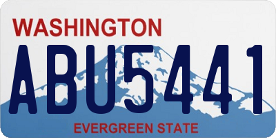 WA license plate ABU5441