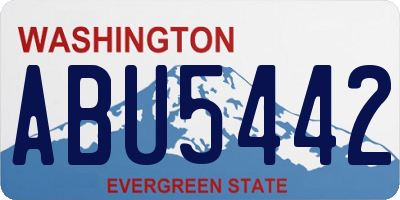 WA license plate ABU5442