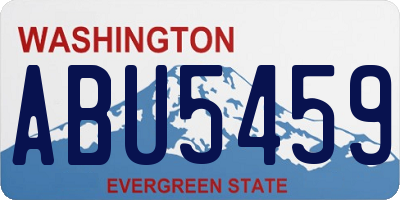 WA license plate ABU5459