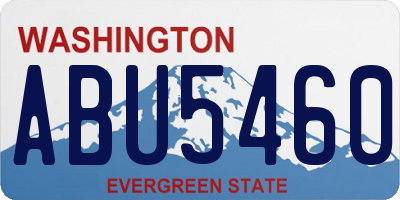 WA license plate ABU5460