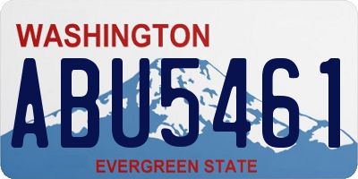 WA license plate ABU5461