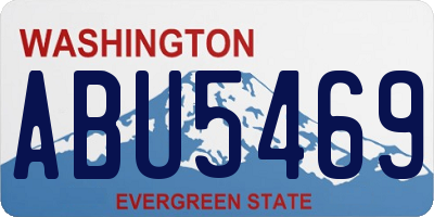 WA license plate ABU5469