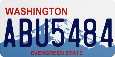 WA license plate ABU5484