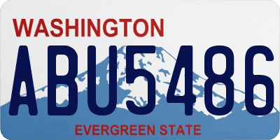 WA license plate ABU5486