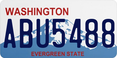 WA license plate ABU5488