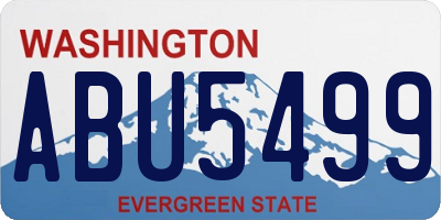 WA license plate ABU5499