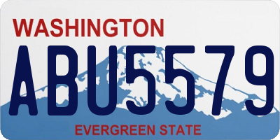 WA license plate ABU5579