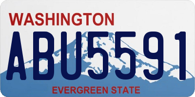 WA license plate ABU5591