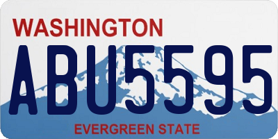 WA license plate ABU5595