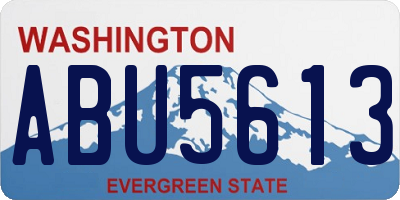 WA license plate ABU5613