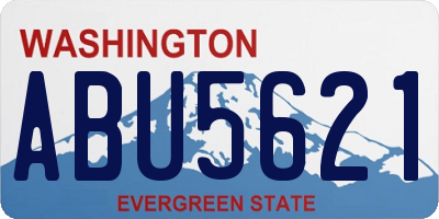 WA license plate ABU5621