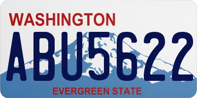 WA license plate ABU5622