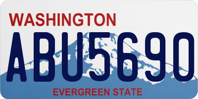 WA license plate ABU5690