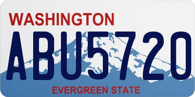 WA license plate ABU5720