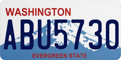 WA license plate ABU5730