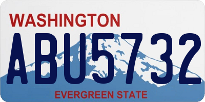 WA license plate ABU5732