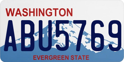 WA license plate ABU5769