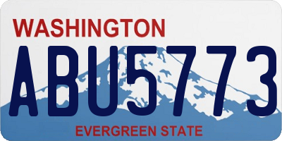 WA license plate ABU5773