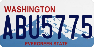 WA license plate ABU5775