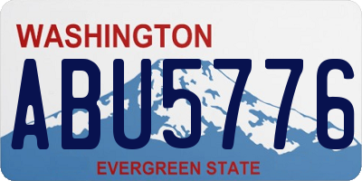 WA license plate ABU5776