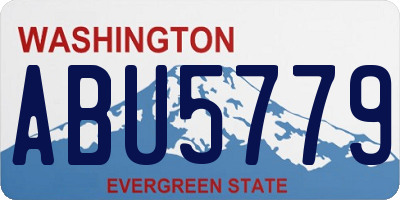 WA license plate ABU5779