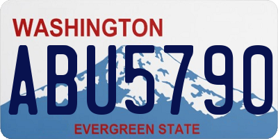 WA license plate ABU5790