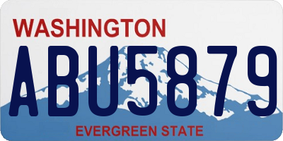WA license plate ABU5879