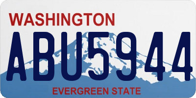 WA license plate ABU5944
