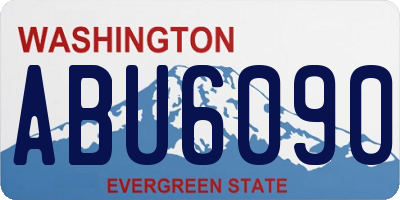WA license plate ABU6090