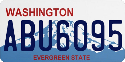 WA license plate ABU6095