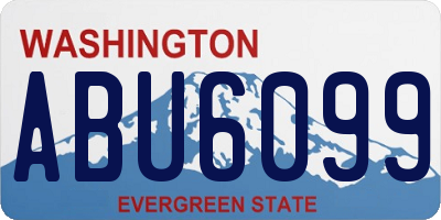 WA license plate ABU6099