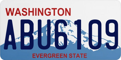 WA license plate ABU6109