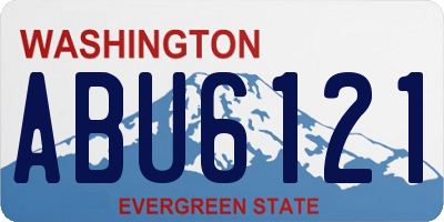 WA license plate ABU6121