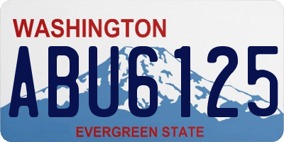 WA license plate ABU6125