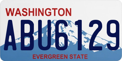 WA license plate ABU6129