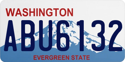 WA license plate ABU6132